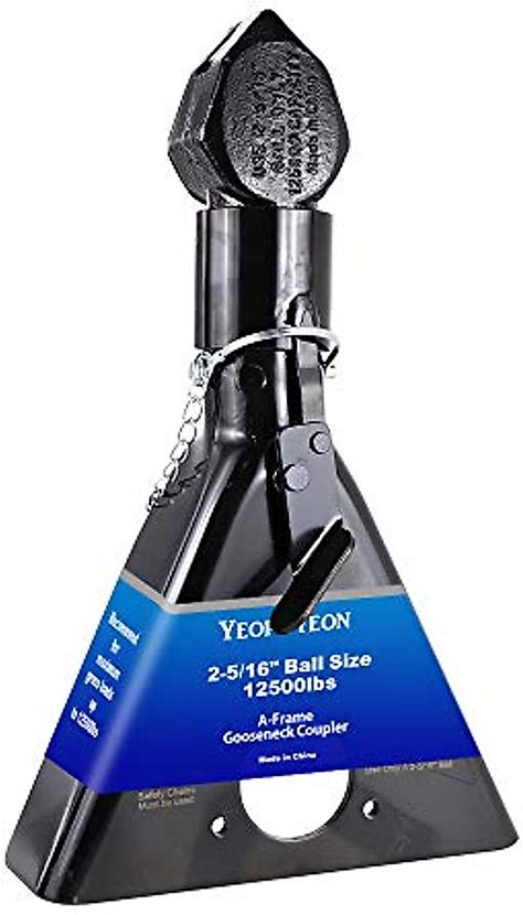 A-Frame Trailer Coupler 2-5/16" Ball Size, Capacity 12500Lbs, Black