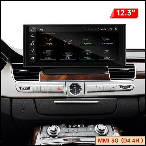 12.3Inch Audi A8 S8 D4 2011-2018 Wireless Carplay 12.3"Blu-Ray Touchscreen Upgrade Android Auto