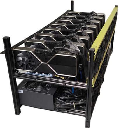 Ready-To-Mine™ 8 X Nvidia RTX 3090 Complete Mining Rig Assembled 110V US Plug