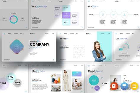 Minimalist Company Profile Template By Evgenystudio | Creative Market