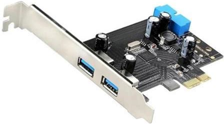 External Dual Port USB 3.0 Expansion Card With 20 Pin Connector Add On Card