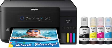 Epson Expression ET-2700 Ecotank Wireless Color All-In-One Supertank Printer With Scanner And Copier, Large