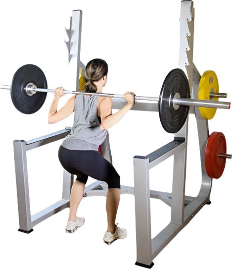 Muscle D Fitness Squat Rack, Silver
