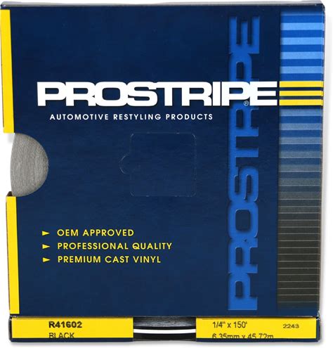 Sharpline Prostripe Pinstriping Tape [Multistripe]: 1/4 in. X 50 Yds. (Black) Double-Stripe