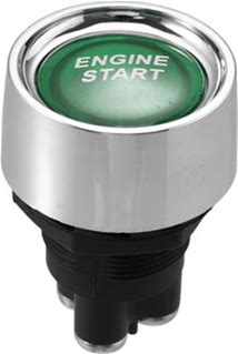 Universal Engine Start Switch Button Starter 12V Push Button Engine Start Ignition Button Switch LED Light Switch Green