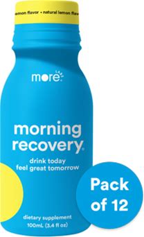 Morning Recovery Electrolyte, Milk Thistle Drink Proprietary Formulation To Hydrate For Morning Recovery, Highly Soluble Liquid Dhm, Original Lemon -