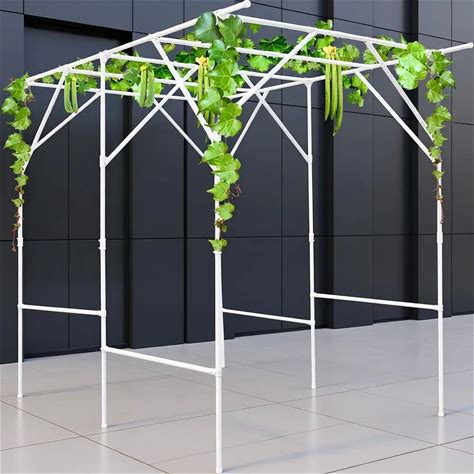 Lx59'wx79'h Grape Vine Trellis, Garden Arch Trellis For Climbing Plants Outdoor, Metal Walkway