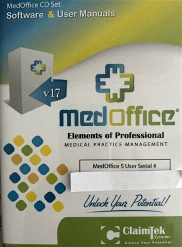 Medoffice Medical Billing Software (5 Users License) Cds With User Man