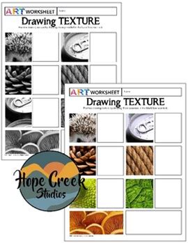 Art Drawing Shading Value Tone Texture Samples Worksheet Exercise Lesson