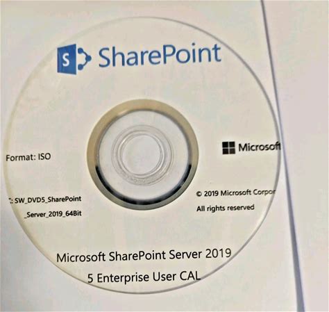 Microsoft Sharepoint Server 2019 On-Premises Software License. Microsoft. Servers, Development & DBMS. 76P-02031.