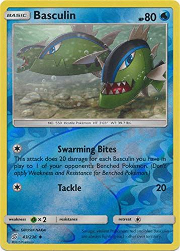 Basculin - 43/236 - Uncommon - Reverse Holo - Unified Minds
