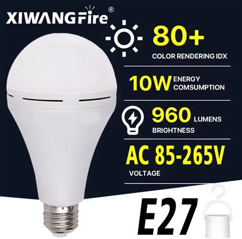 1-3PCS E27 Rechargeable LED Lamp Bulbs 9W 15W High Brightness Emergency Light Bulb Outdoor Camping