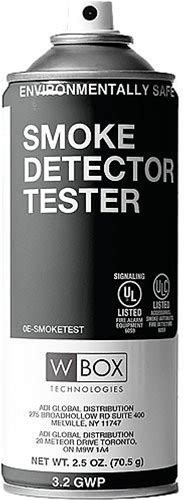 W Box 0E-SMOKETEST Aerosol Smoke Detector Tester