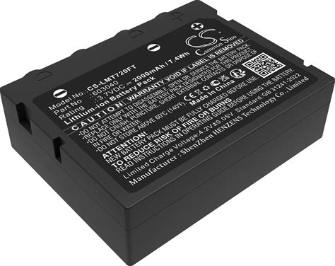 FYIOGXG Battery For Ledlenser H7 SE, H7R, H7R CR, H7R SE, HR7.2 PN:Ledlenser 603040 2000Mah / 7.4Wh