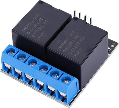Relay Module, 5V Relay Board Relay Module 2 Channel Bistable Selflocking Single Chip Low Level Trigger,Control And, Current Monitoring Relays