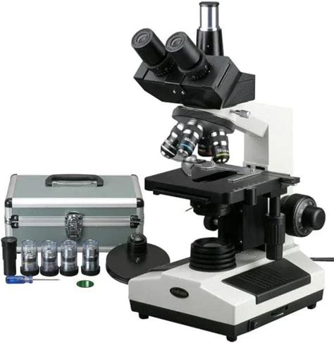 Amscope 40X-2000X Trinocular Phase-Contrast Microscope W/ Turret Condenser