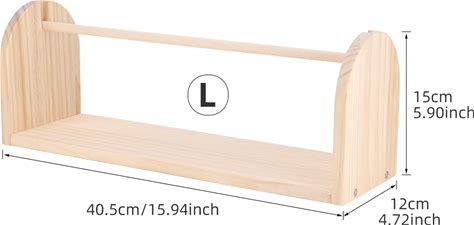 Wooden Crochet Yarn Holder, QJH Single Revolving Yarn Ball Storage For Knitting & Crocheting, Portable & Stable Yarn - L 1Pcs | Dynamicdeals