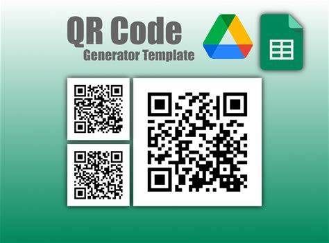Google Sheets Automatic QR Code Generator: Template