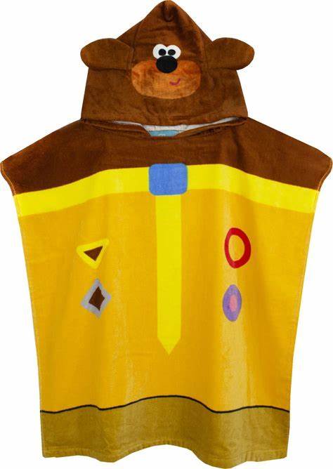 Cbeebies Hey Duggee Poncho Towel One Size Bath Towel Kids Boys Girls