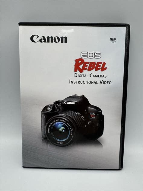 Canon EOS Rebel Digital Cameras Instructional Video Tutorial Guide DVD 0184W177