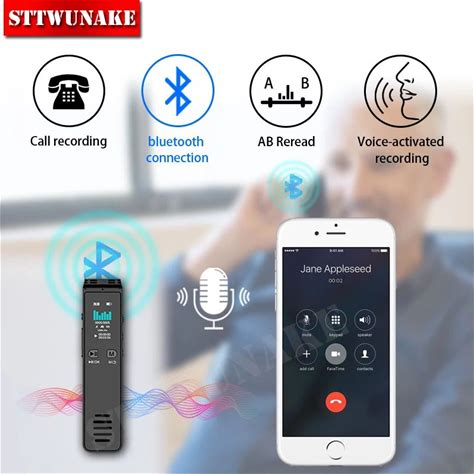 Voice Activated Recorder Bluetooth Digital Professional Sound Recording Device Audio Listening