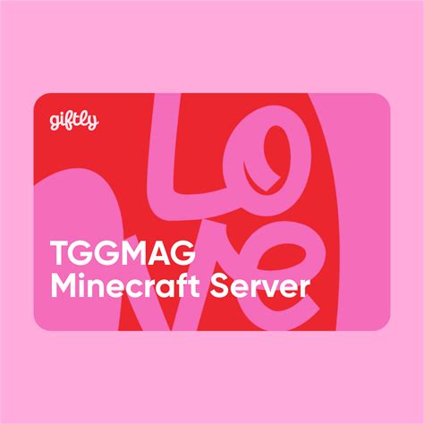 $50 TGGMAG Minecraft Server Giftly | Text Or Email