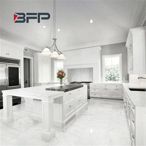 Shaker Kitchen Cabinet White PVC Kitchen Modern Design Kitchen Design