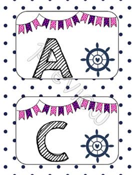 Nautical Word Wall {Confetti And Creativity Clip Art}