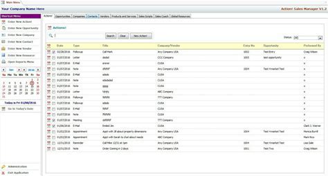 MS Access Based Sales Manager CRM Software - Use As-Is Or Customizable