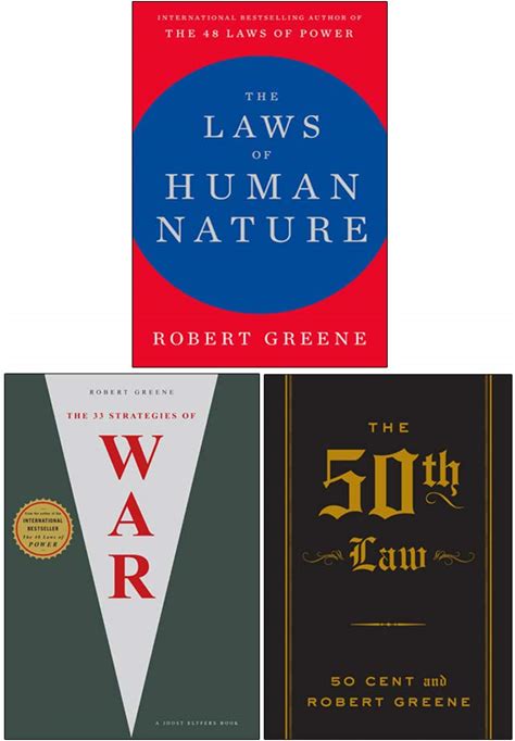 Robert Greene 3 Books Collection Set (The Laws Of Human Nature [Hardcover], The 33 Strategies Of War , The 50th Law The Robert Greene Collection
