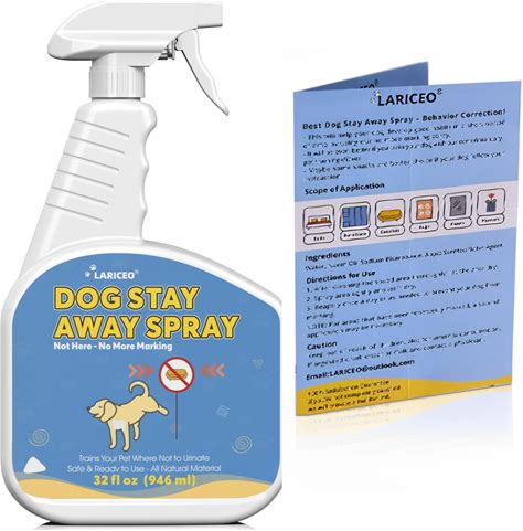 LARICEO 32 Oz Pet No More Marking For Indoors & Outdoor Use, Home-Friendly Dog Training Spray To Avoid Messes