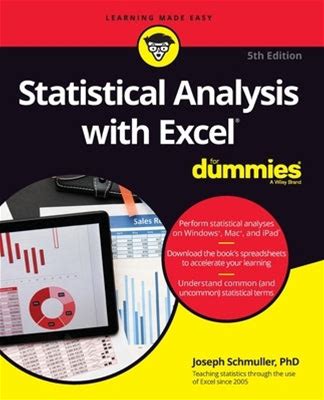 Statistical Analysis With Excel For Dummies By Schmuller, Joseph (Paperback) Paperback