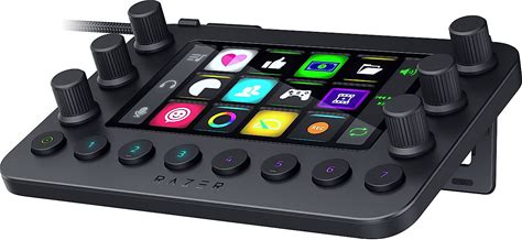 Razer Stream Controller: All-In-One Keypad For Streaming - 12 Haptic Switchblade Keys - 6 Tactile Analog Dials - 8 Programmable Buttons - Designed For PC & Mac Compatibility