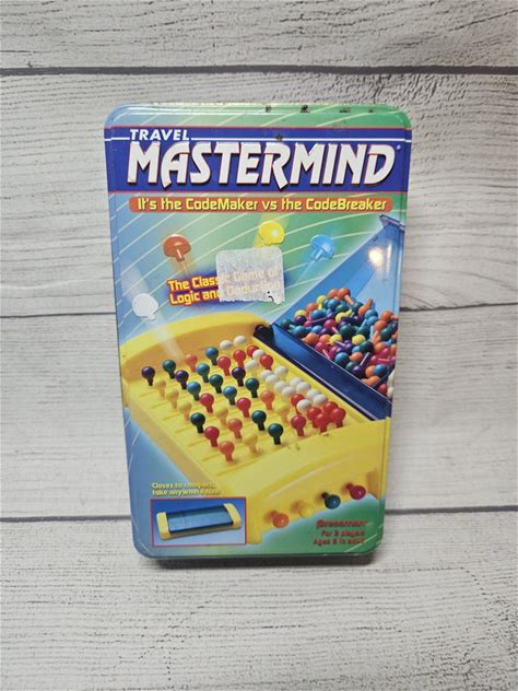 Vtg TRAVEL Mastermind: Codemaker Vs Code Breaker-TIN Container-Pressman 2007
