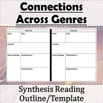 Making Connections Across Genres: Synthesis Template/Chart