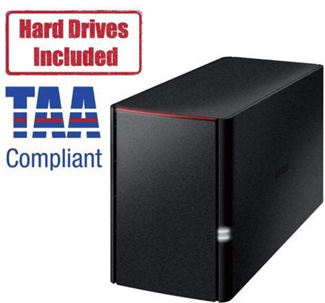 BUFFALO Linkstation 220 2-Bay Personal Cloud Network Storage 12TB (2X6tb) With Hard Drives Included