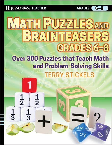 Math Puzzles And Games, Grades 6-8: Over 300 Reproducible Puzzles That Teach Math And Problem Solving