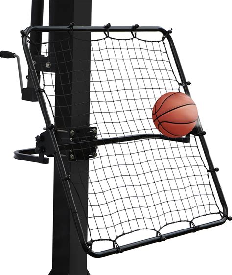 Basketball Rebounder, 40"X40" Multi-Sport Training Rebound Net Adjustable Pas...