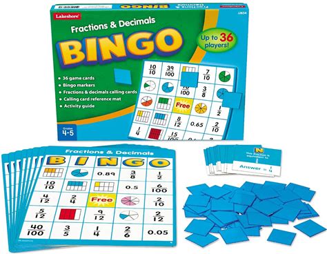 Lakeshore Fractions & Decimals Bingo