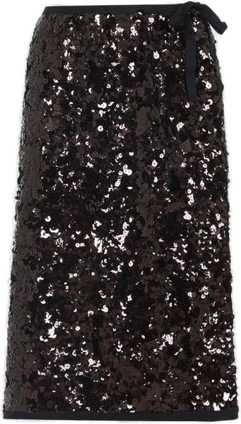 Prada Sequin-Embellished Midi Skirt - IT38