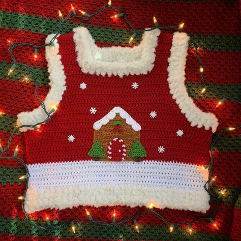 Crochet Holiday Vest Pattern PDF: Beginner-Friendly Christmas Vest (Digital Download)
