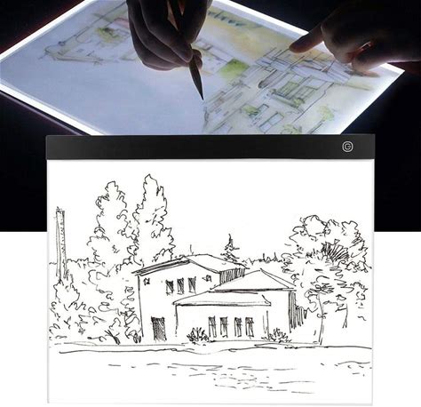 LED Copy Board Light Box, A3 Size Portable LED Artcraft Tracing Pad Light Box, 2500LUX Brightness, For Sketching, Animation, Scrapbook