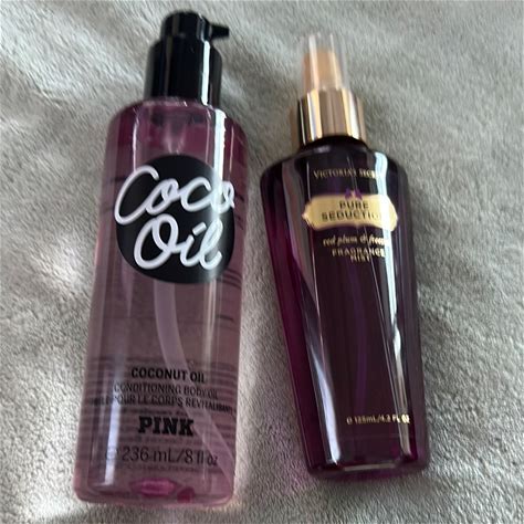 Vs& Vs Pink Bath & Body | Vs Pink Coco Oil & Vs Pure Seduction Fragrance Mist | Color: Pink/Purple | Size: Coconut Oil 8 Floz& Vs Mist 4.2 Floz
