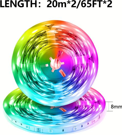 Smart LED Strip Lights With App Control And Remote