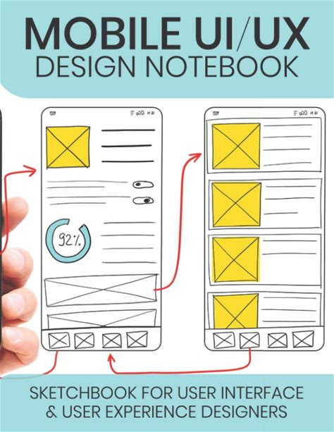 Mobile UI / UX Design Notebook: UX Stencils And Wireframes For User Interface And User Experience Designers