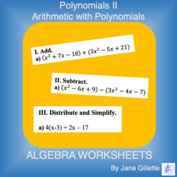 Polynomials II - Arithmetic With Polynomials