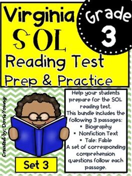 Virginia SOL Reading Test Prep And Practice: Set 3