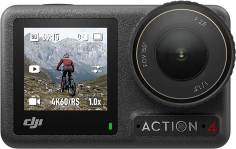 DJI Osmo Action 4 Standard Combo - 4K/120Fps Action Camera With 1/1.3" Sensor, Stunning Low-Light Imaging, 10-Bit & D-Log M Color, Long-Lasting 160 mi