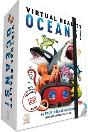 Abacus Brands VR Oceans Science Kit For Kids With VR Goggles And Interactive DK Book