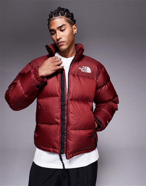 The North Face 1996 Retro Nuptse Jacket In Burgundy-Red - Red (Size: M)